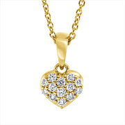 Collier    aus 750/-18 Karat Gelbgold mit 13 Diamanten 0
