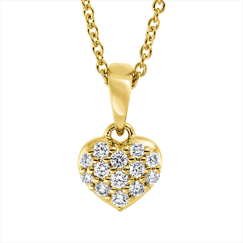 Collier    aus 750/-18 Karat Gelbgold mit 13 Diamanten 0