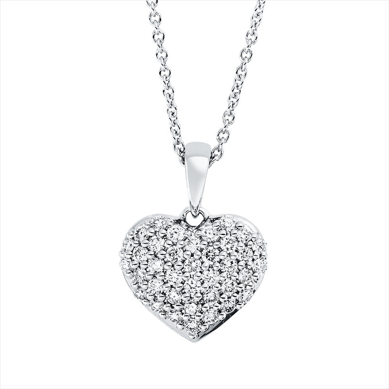 Collier    aus 750/-18 Karat Weißgold mit 37 Diamanten 0