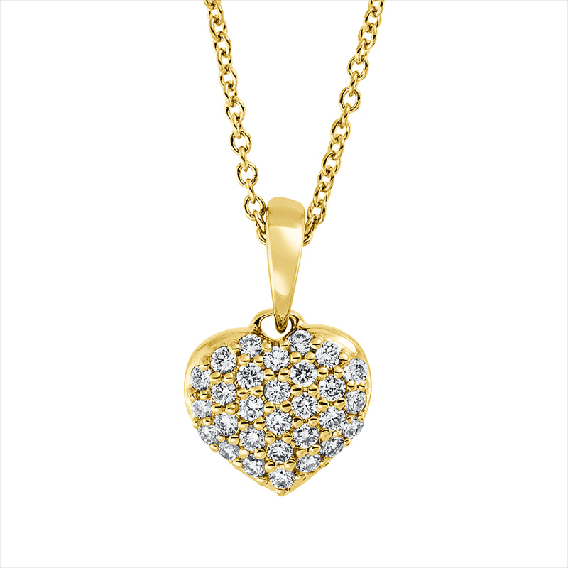 Collier    aus 750/-18 Karat Gelbgold mit 29 Diamanten 0