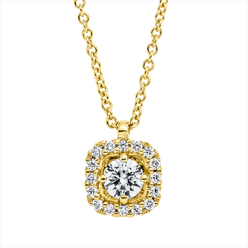 Collier    aus 750/-18 Karat Gelbgold mit 17 Diamanten 0
