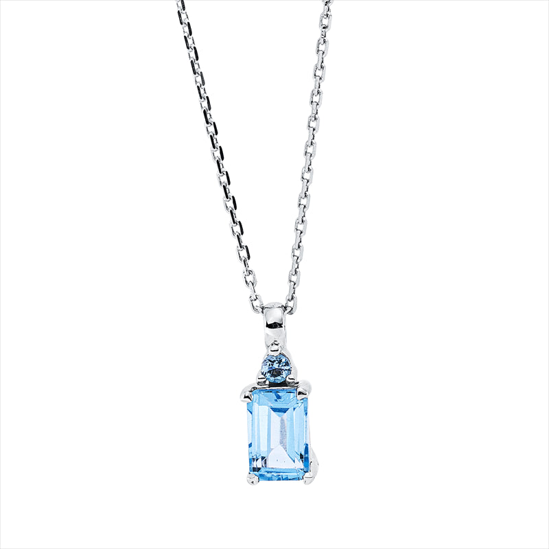 Collier mit Topas  aus 750/-18 Karat Weißgold MPM_SKIP_FIELD 