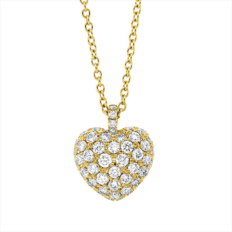 Collier    aus 750/-18 Karat Gelbgold mit 52 Diamanten 0