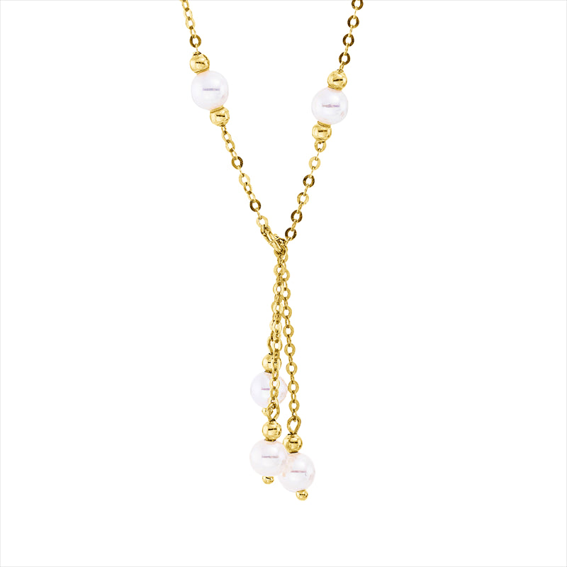 Collier   mit Süßwasserp aus 750/-18 Karat Gelbgold MPM_SKIP_FIELD 