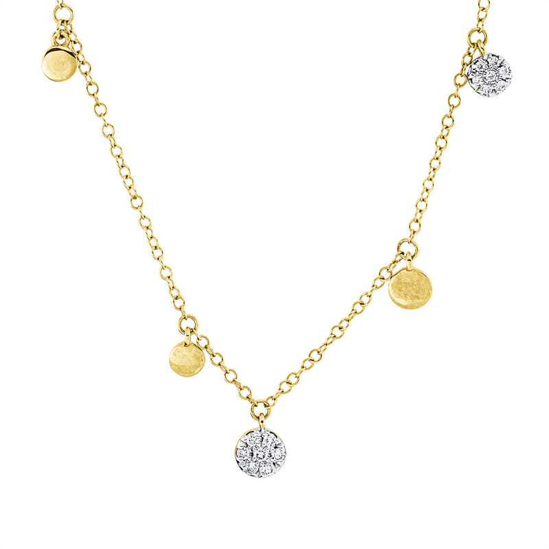 Collier    aus 750/-18 Karat Gelbgold mit 28 Diamanten 0