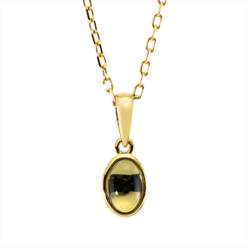 Collier mit Peridot  aus 750/-18 Karat Gelbgold MPM_SKIP_FIELD 