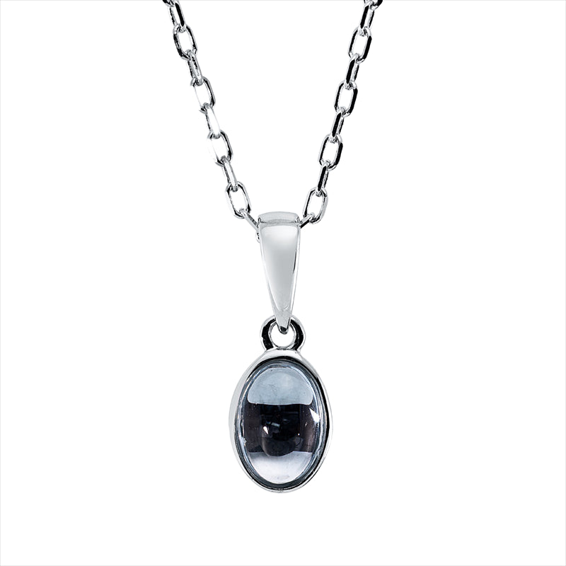 Collier mit Topas  aus 750/-18 Karat Weißgold MPM_SKIP_FIELD 
