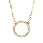 Collier    aus 750/-18 Karat Gelbgold mit 33 Diamanten 0