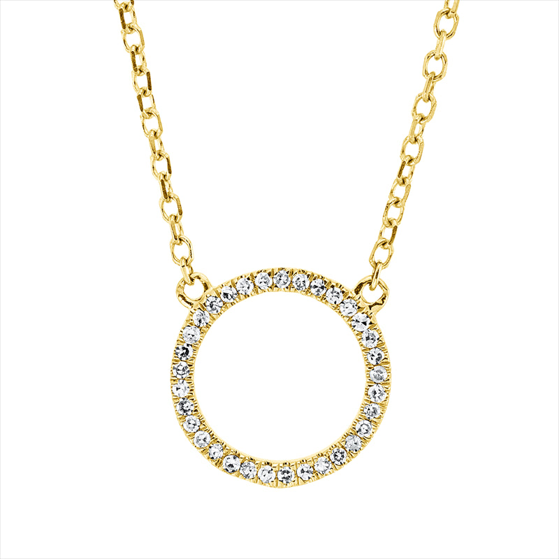 Collier    aus 750/-18 Karat Gelbgold mit 33 Diamanten 0