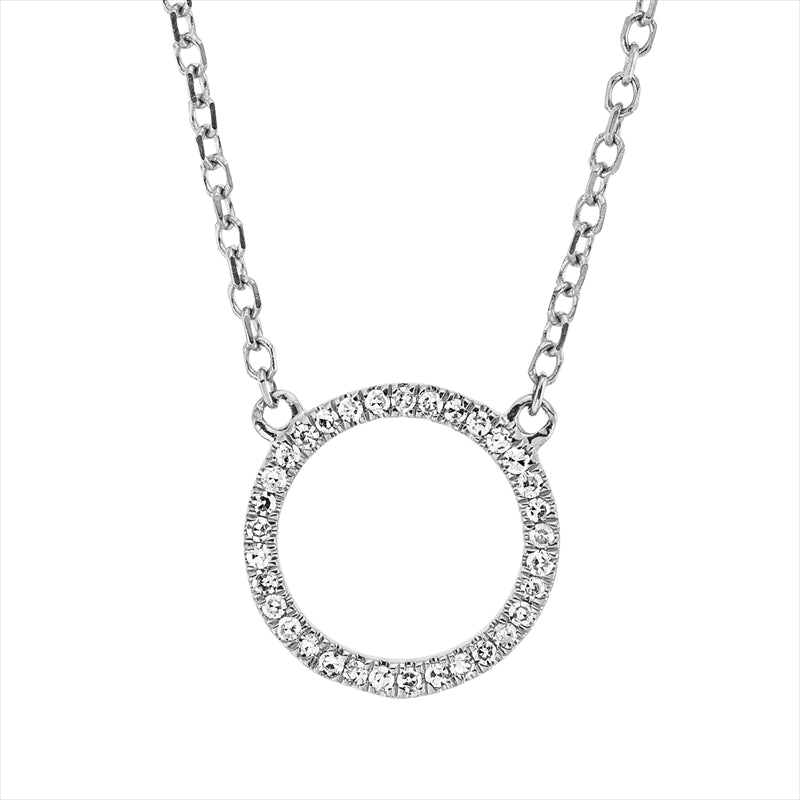 Collier    aus 750/-18 Karat Weißgold mit 33 Diamanten 0