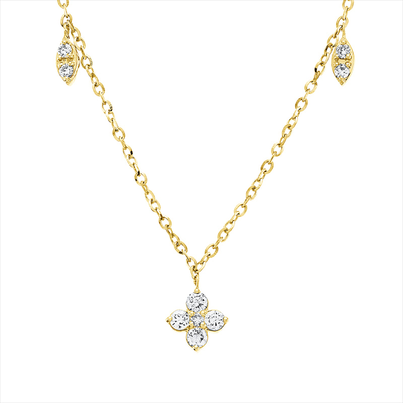 Collier    aus 750/-18 Karat Gelbgold mit 23 Diamanten 0