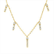 Collier    aus 750/-18 Karat Gelbgold mit 20 Diamanten 0