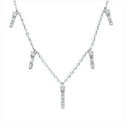 Collier    aus 750/-18 Karat Weißgold mit 20 Diamanten 0