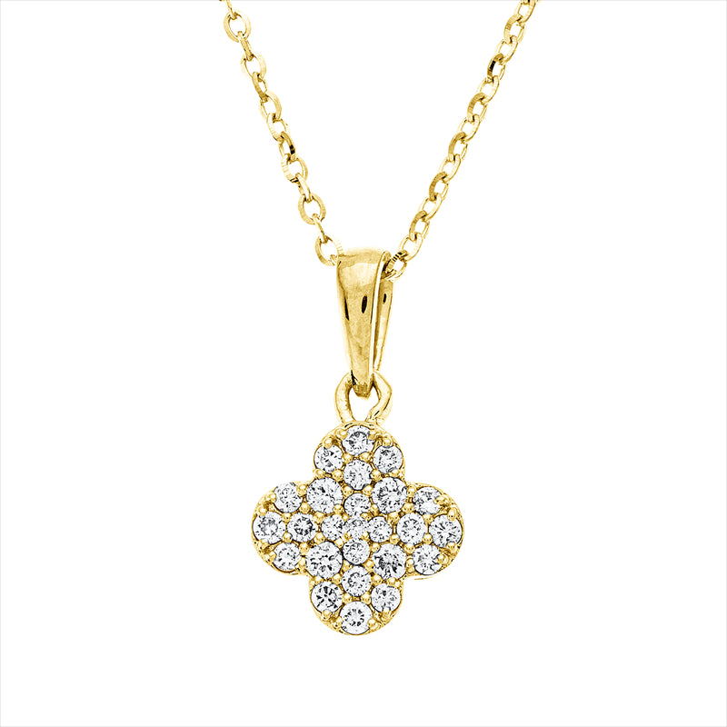 Collier    aus 750/-18 Karat Gelbgold mit 25 Diamanten 0