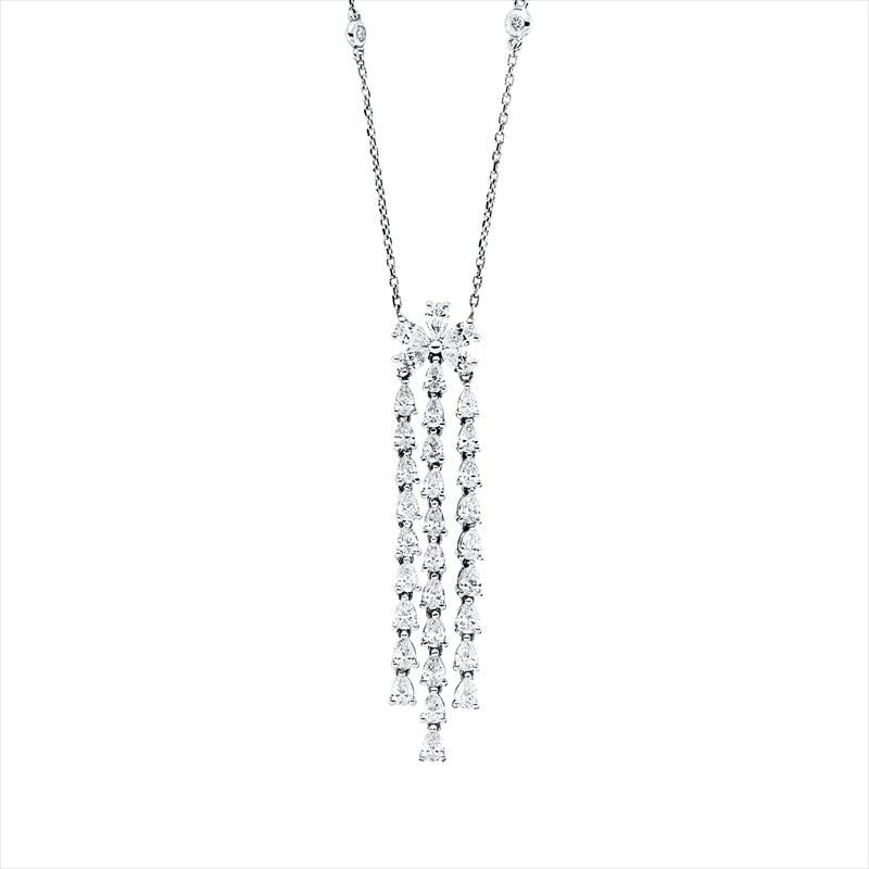 Collier    aus 585/-14 Karat Weißgold mit 41 Diamanten 2