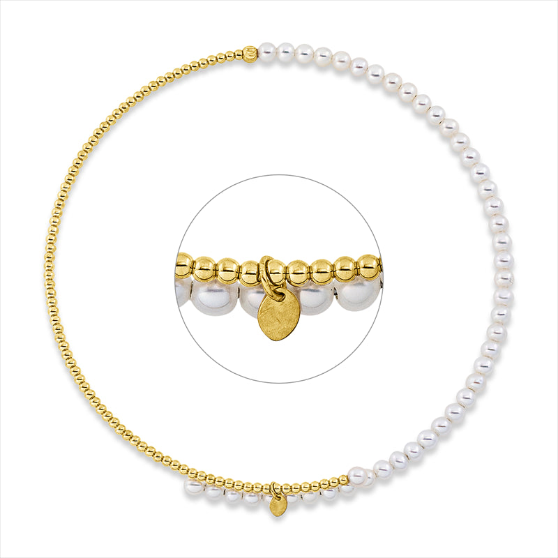 Collier   mit Zuchtperle aus 750/-18 Karat Gelbgold  