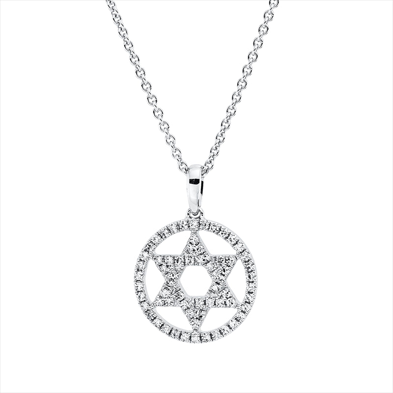 Collier    aus 750/-18 Karat Weißgold mit 64 Diamanten 0