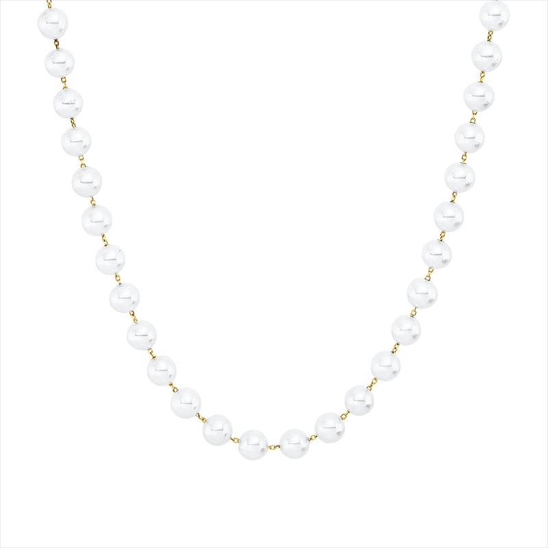 Collier   mit Süßwasserperle aus 750/-18 Karat Gelbgold  