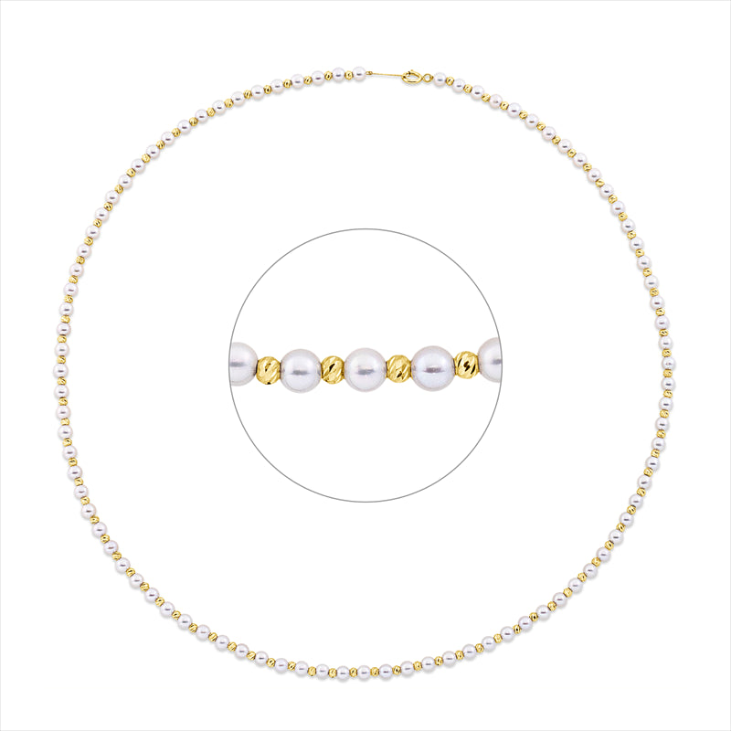 Collier   mit Süßwasserperle aus 750/-18 Karat Gelbgold  