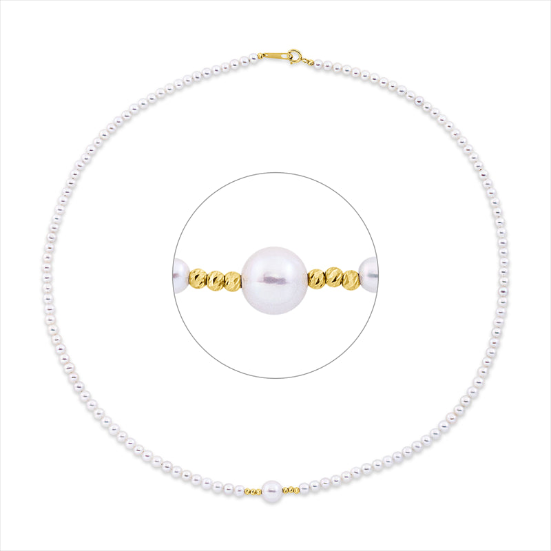 Collier   mit Süßwasserperle aus 750/-18 Karat Gelbgold  