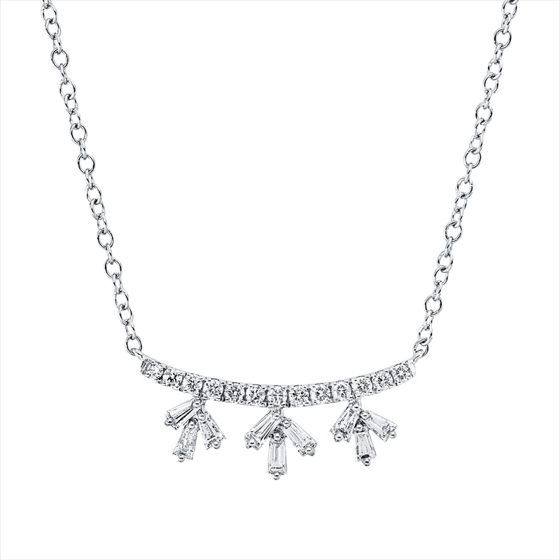 Collier    aus 585/-14 Karat Weißgold mit 22 Diamanten 0