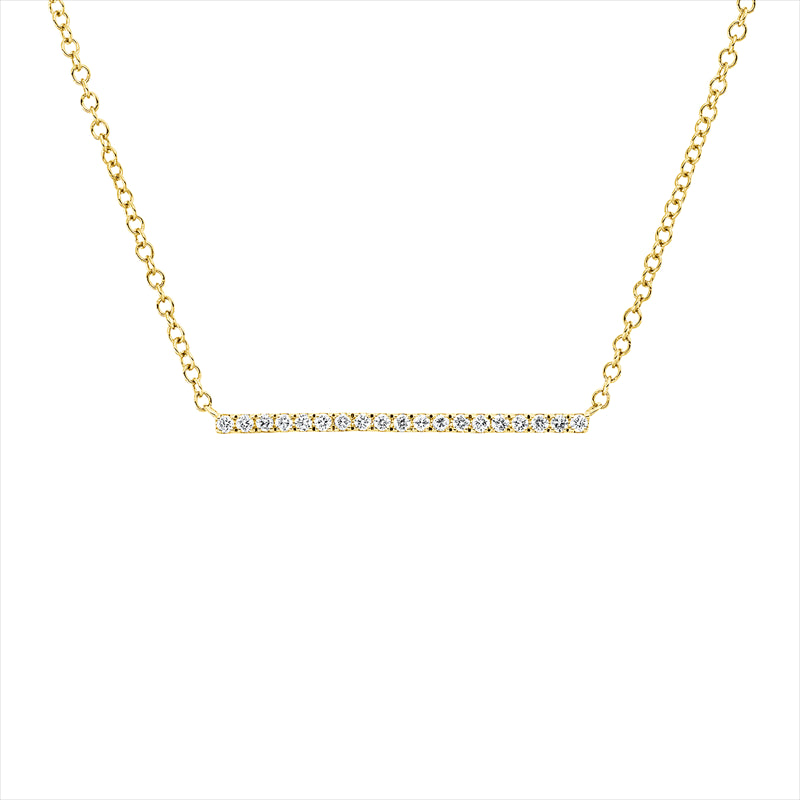 Collier   mit Süßwasserperle aus 585/-14 Karat Gelbgold mit 19 Diamanten 0