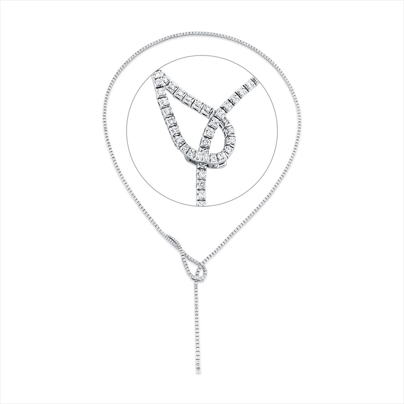 Collier    aus 750/-18 Karat Weißgold mit 269 Diamanten 3