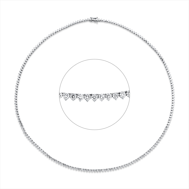 Collier    aus 750/-18 Karat Weißgold mit 71 Diamanten 2
