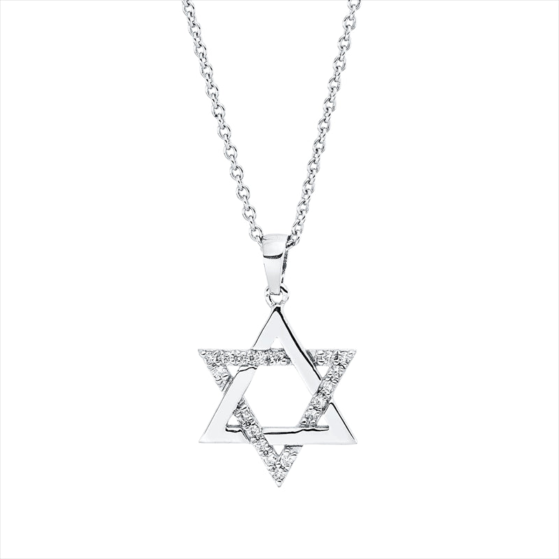 Collier    aus 750/-18 Karat Weißgold mit 18 Diamanten 0