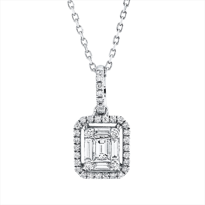 Collier    aus 750/-18 Karat Weißgold mit 41 Diamanten 0