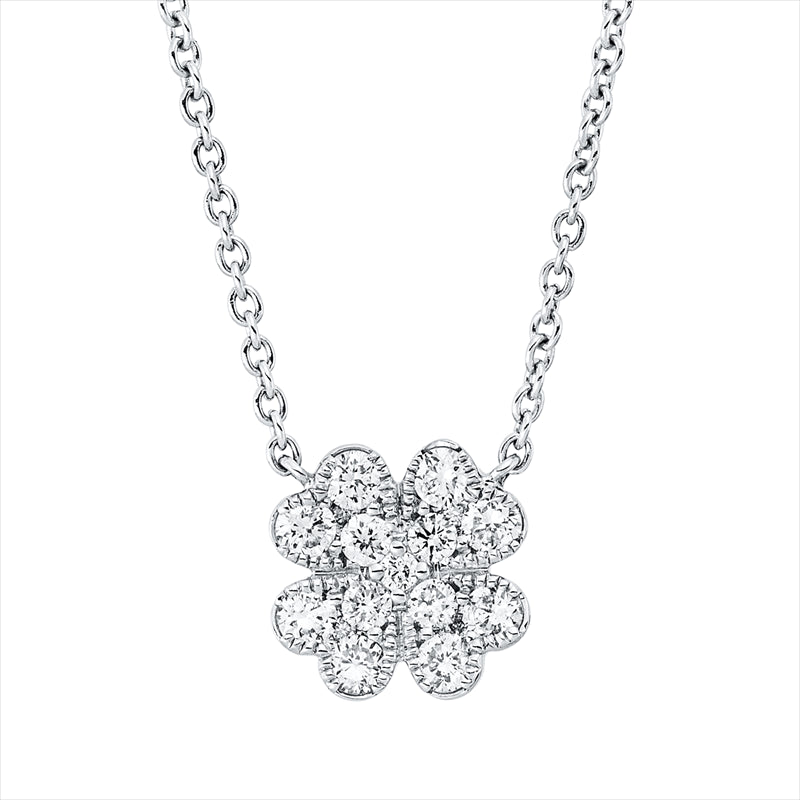 Collier    aus 750/-18 Karat Weißgold mit 17 Diamanten 0