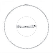 Collier    aus 750/-18 Karat Weißgold mit 185 Diamanten 7