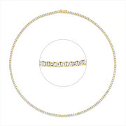 Collier    aus 750/-18 Karat Gelbgold mit 181 Diamanten 9