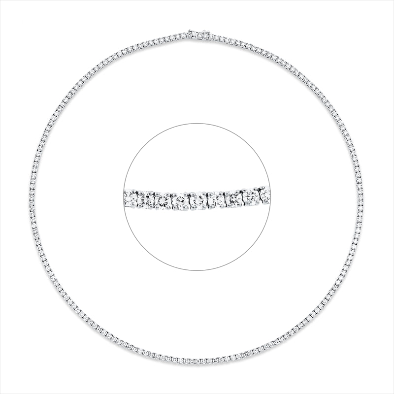 Collier    aus 750/-18 Karat Weißgold mit 179 Diamanten 9