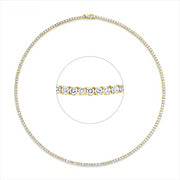 Collier    aus 750/-18 Karat Gelbgold mit 175 Diamanten 10