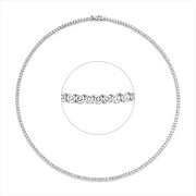 Collier    aus 750/-18 Karat Weißgold mit 170 Diamanten 10