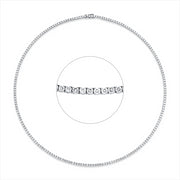 Collier    aus 750/-18 Karat Weißgold mit 204 Diamanten 6