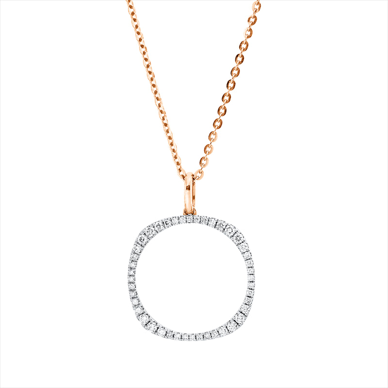 Collier    aus 750/-18 Karat Rotgold / Weißgold mit 44 Diamanten 0