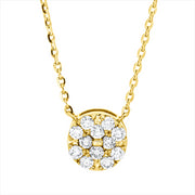 Collier    aus 750/-18 Karat Gelbgold mit 12 Diamanten 0