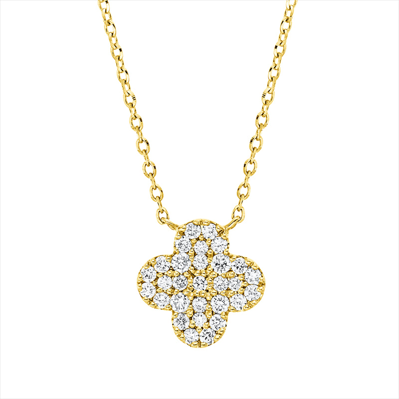 Collier    aus 750/-18 Karat Gelbgold mit 29 Diamanten 0