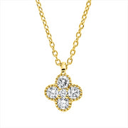 Collier    aus 750/-18 Karat Gelbgold mit 5 Diamanten 0