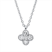 Collier    aus 750/-18 Karat Weißgold mit 5 Diamanten 0