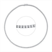 Collier    aus 750/-18 Karat Weißgold mit 131 Diamanten 11