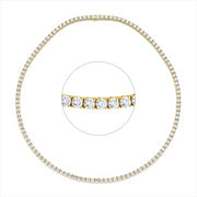 Collier    aus 750/-18 Karat Gelbgold mit 117 Diamanten 16