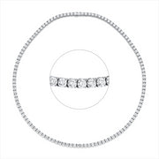 Collier    aus 750/-18 Karat Weißgold mit 117 Diamanten 16