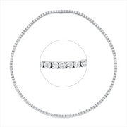 Collier    aus 750/-18 Karat Weißgold mit 124 Diamanten 14