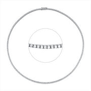 Collier    aus 750/-18 Karat Weißgold mit 191 Diamanten 5