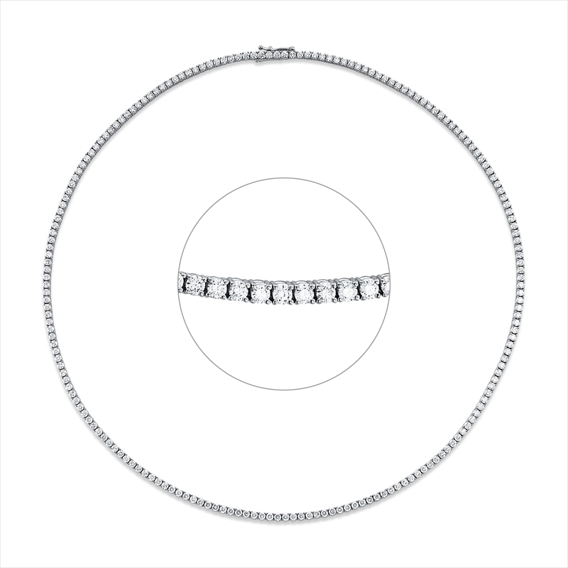 Collier    aus 750/-18 Karat Weißgold mit 191 Diamanten 5