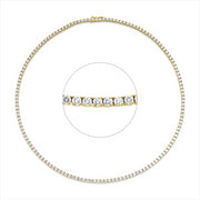 Collier    aus 750/-18 Karat Gelbgold mit 145 Diamanten 10