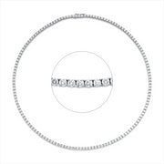 Collier    aus 750/-18 Karat Weißgold mit 145 Diamanten 10